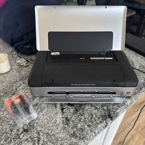 HP Officejet 100 Mobile Inkjet Printer CN551A Rechargeable Battery Ink And Plug